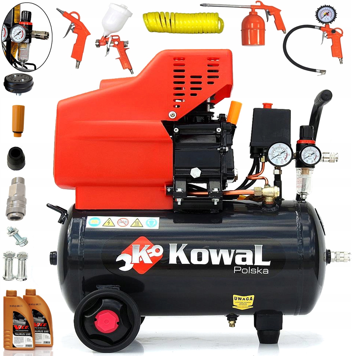 Olejový kompresor Kowal Polska Bm24+K 24 l 10 bar